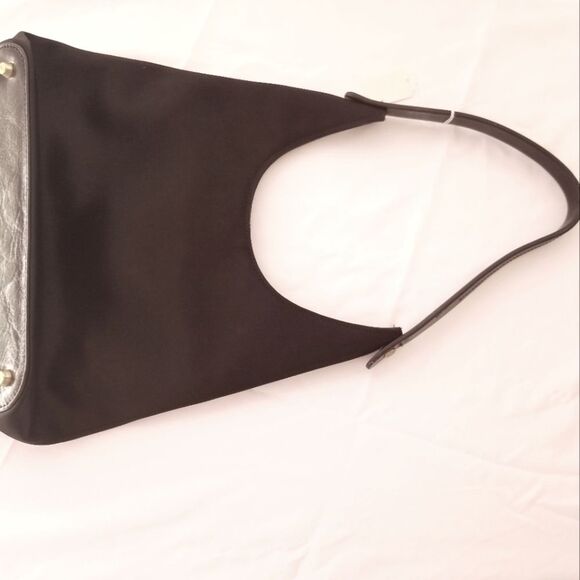 Vintage Monsac Black Croc Embossed Leather Handbag | eBay Black Handbag by Monsac